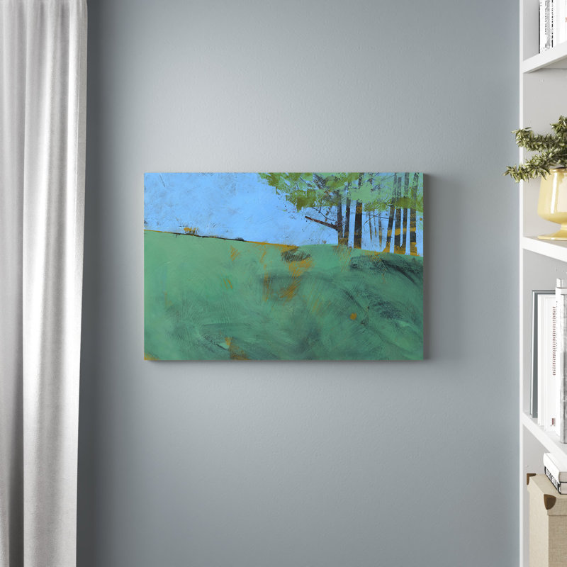 Token Trees Three by Paul Bailey - Painting Print, 51cm H x 76cm W, Wrapped Canvas