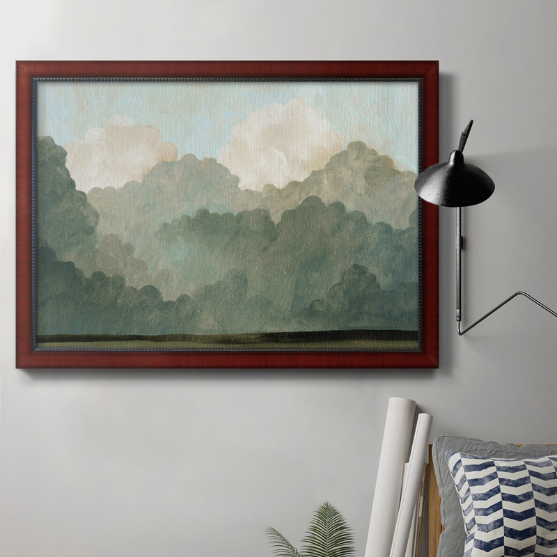 Toile encadrée de qualité supérieure Autumn Thunderstorm II - prête à être accrochée, H 12 po x l 30 po x P 1,5 po