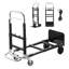 Chariot pliable 2 en 1 - capacité de charge de 500 lb (mode 4 roues), chariot portatif convertible avec poignée et roues réglables pour la maison, le bureau et l'entrepôt