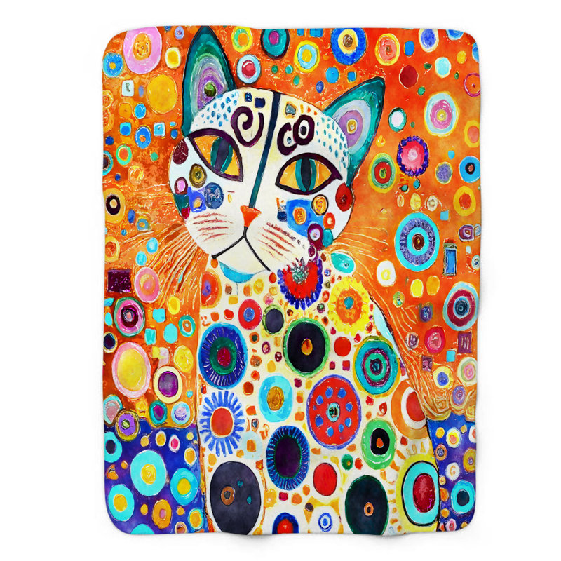 Couverture pour chat surréel - 1 pièce, Lit simple