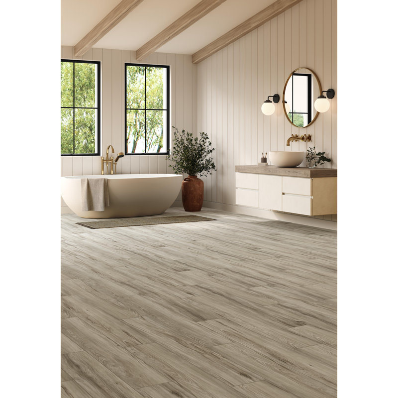 Planche en vinyle de luxe ADURA®PRO Oasis 7 po x 48 po x 4,5 mm en brume avec couche d'usure de 20 mil, Brume