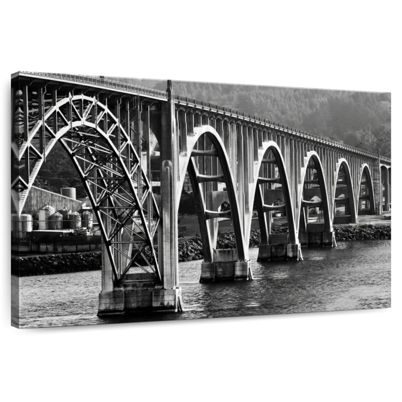Lilie Oregon Bridge BW, H 34 po x l 51 po