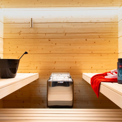 Chauffe-sauna Harvia KIPW Series, avec faisceaux de contrôle Xenio (pierres de sauna incluses) (KIP45W - 240V / 1PH)
