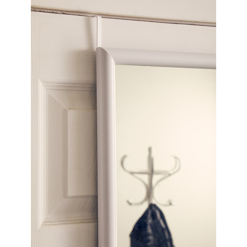 Overdoor Full Length Mirror, White