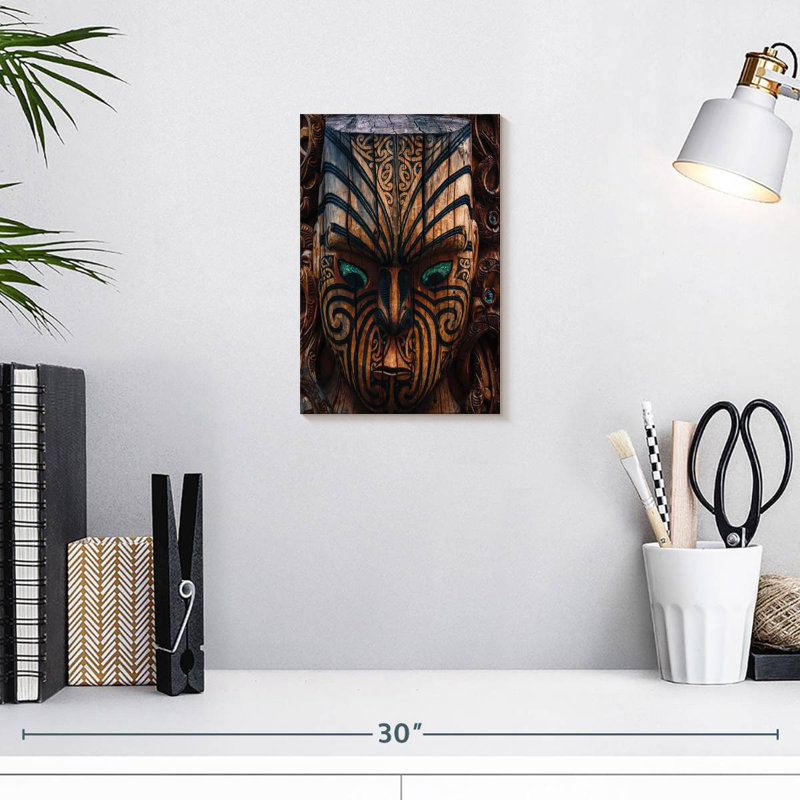 Sculpture sur bois Senne, H 12 po x l 8 po