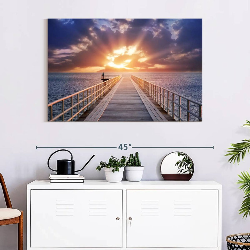 Aletra Dock At Twilight, 26" H x 39" W