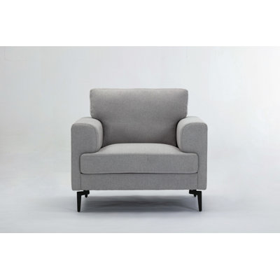 Chaise en lin gris clair