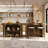 55" Stationary Kitchen Island