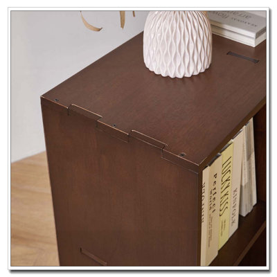 Book Shelf with 6 Storage Place Wooden Bookshelf Storage