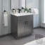 Armoire de meuble-lavabo 30 po gris Shaker