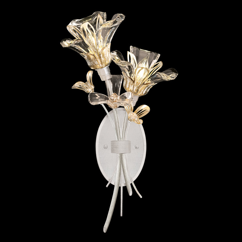 Azu 2 - Light Armed Sconce, Silver