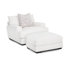 Chaise et repose-pieds Dalley