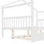 Lit double en bois avec lit gigogne simple-536131634-536131635