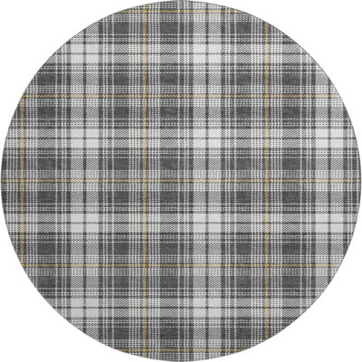 Premium Machine Washable Natoma AMF993 Plaid Rug