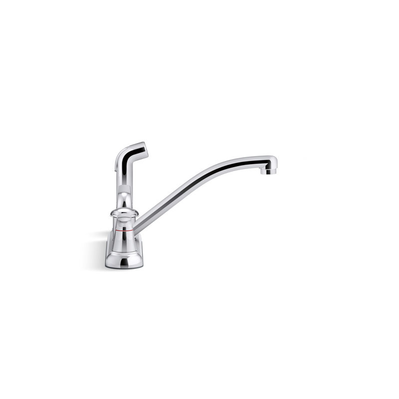 Double Handle Kitchen Faucet with Side Spray