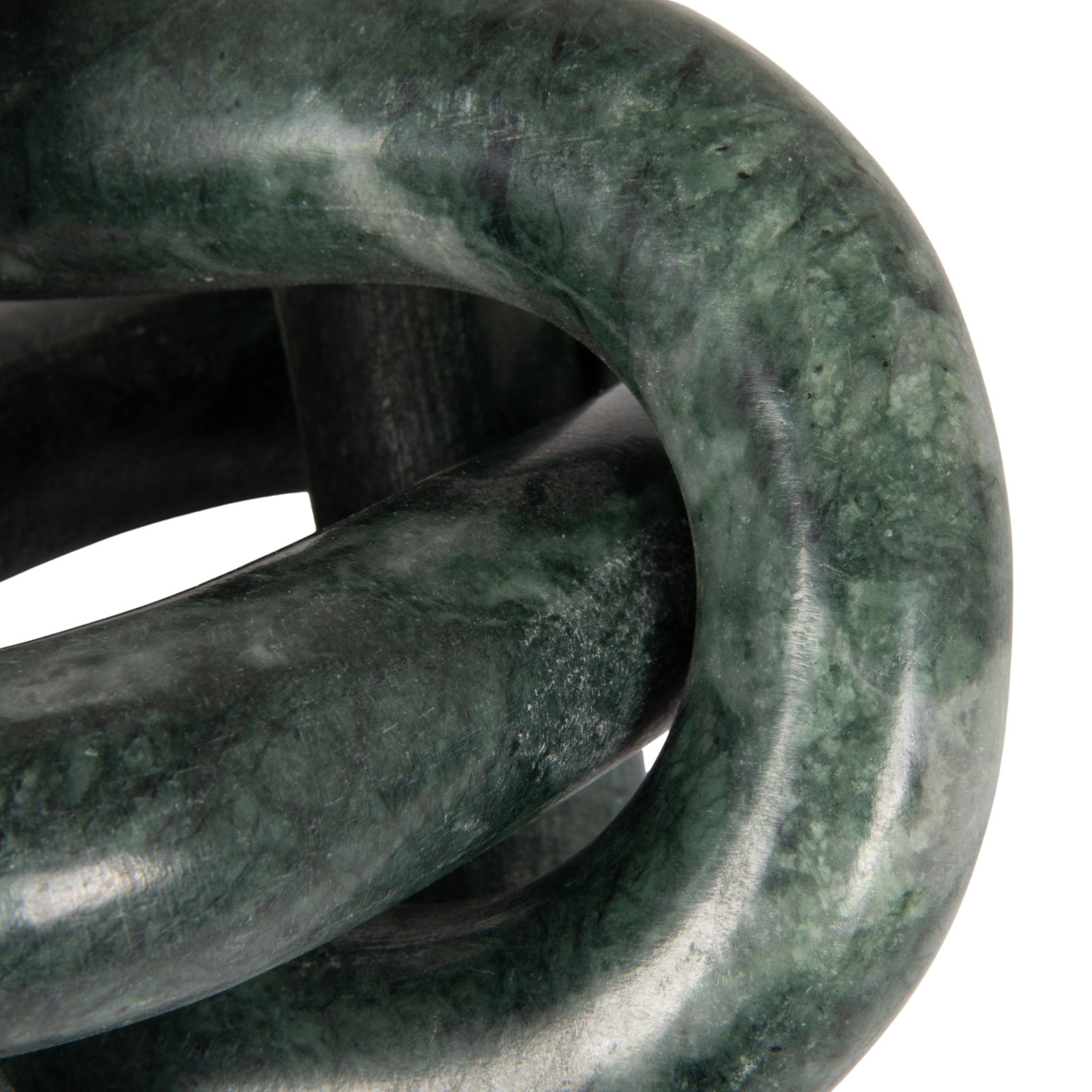 Gwennie Decorative Interlocking Marble Chain with 3 Links, Green