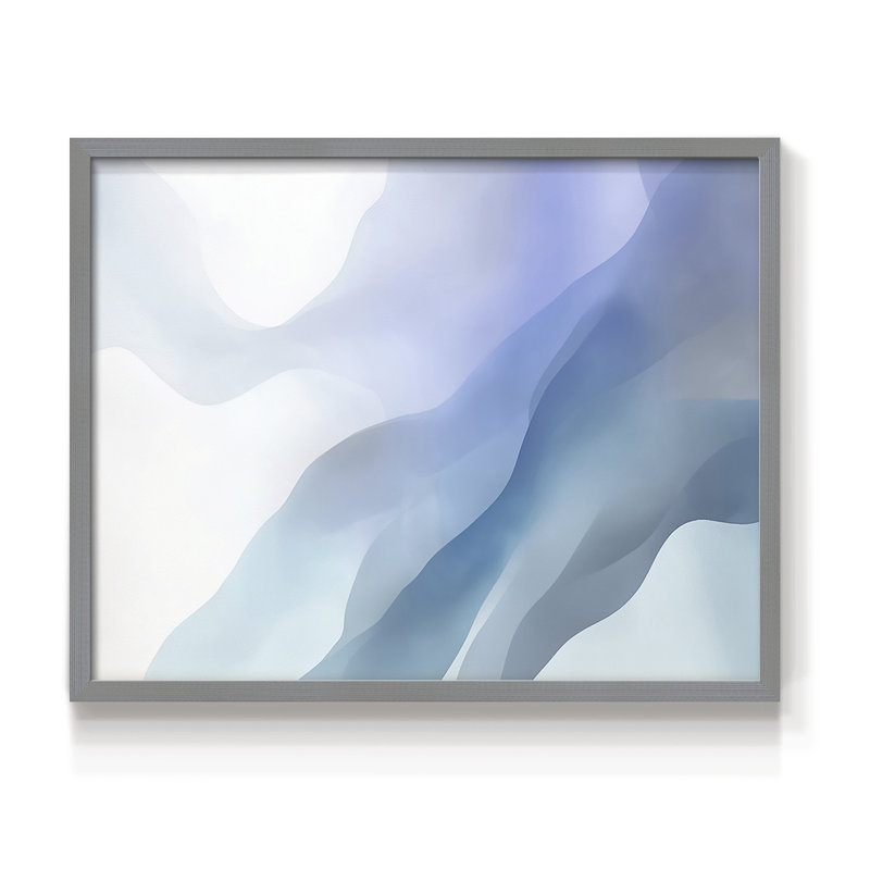 Série abstraite-XV - reproduction encadrée, Gris, H 11 po x l 14 po