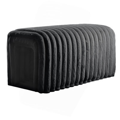 Ottoman Storage Bench Pet Supplies  Corduroy Bench Cat's Nest To Hide  For The Living Room, Entryway And Bedroom（ONLY OTTOMAN)