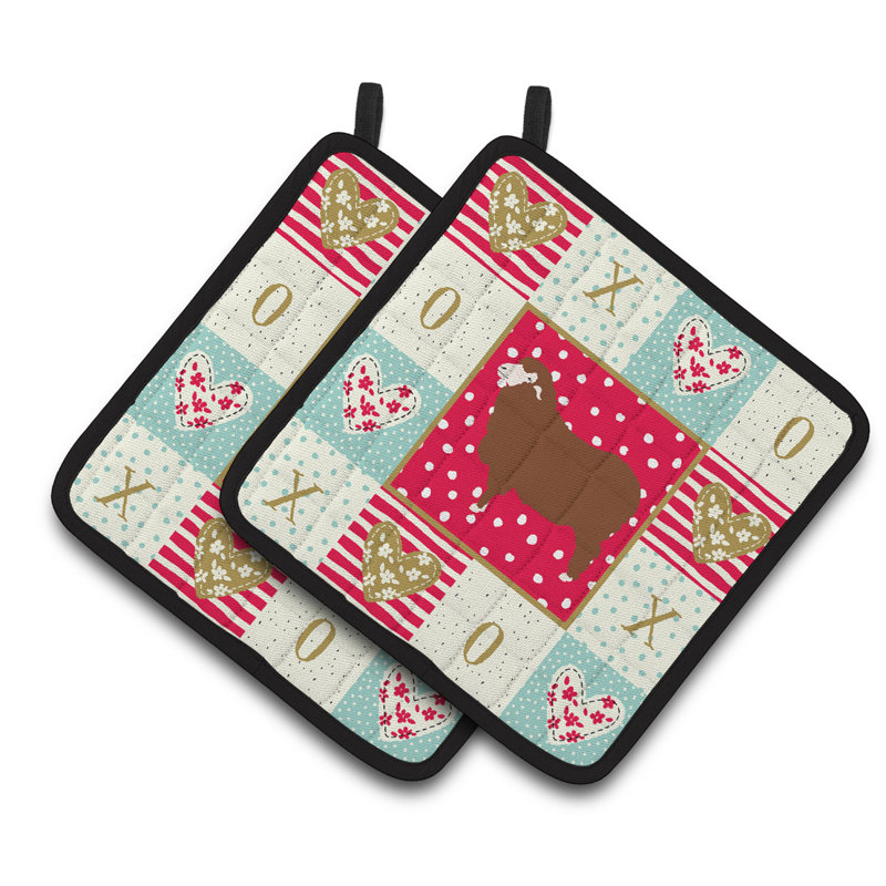 Caroline's Treasures Polyester Potholder Set, Merino Sheep