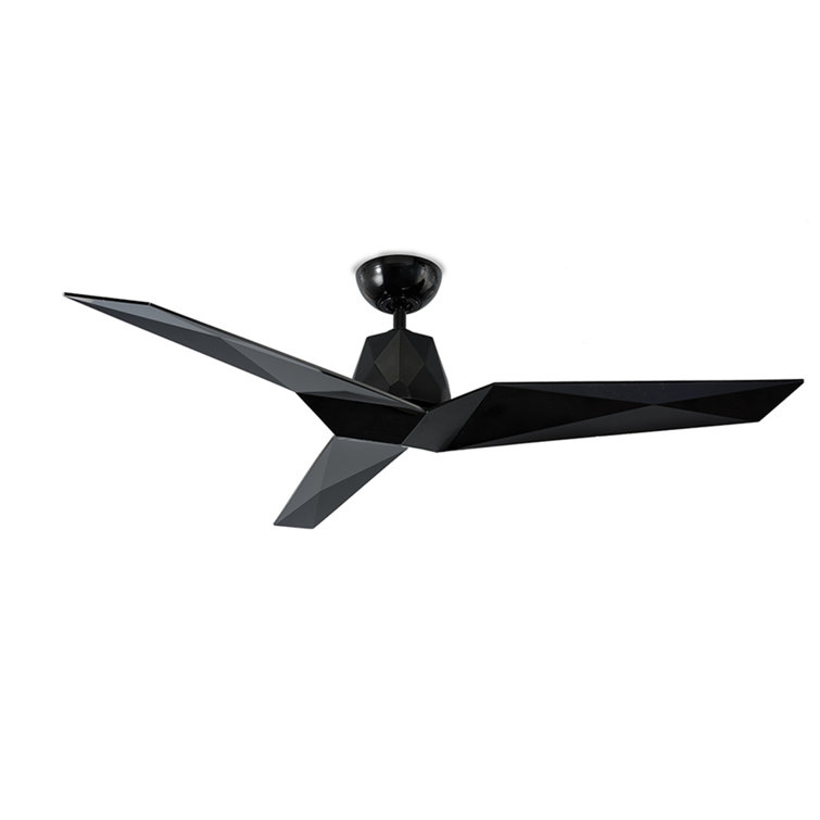 60" Vortex 3 - Blade Outdoor/Indoor Smart Standard Ceiling Fan with Wall Control Included, Works With Alexa and iOS or Android App