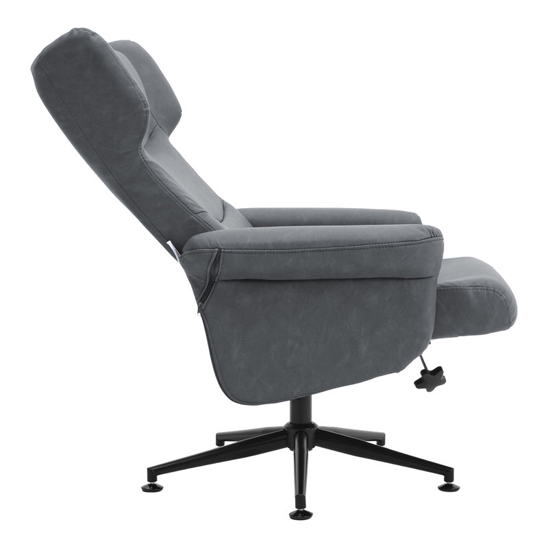 Bertolt Faux Leather Swivel Accent Chair