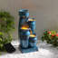 Weather Resistant Cascade Fountain with Light-1452873374