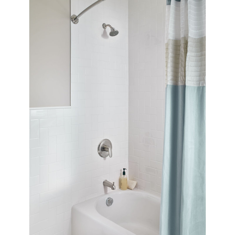 Robinet de baignoire et douche thermostatique avec inverseur Colony Pro, Nickel brossé