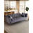 Grey Velvet Convertible , For Small Living Areas, Can Be Converted To Bed, 3 Adjustable Positions, Easy Assembly, 600Lbs Max Weight-2108118427