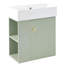 Armoire de salle de bain flottante moderne de 21,6 pouces avec bol en céramique - parfaite pour les petites salles de bain, le rangement à gauche-1249512352