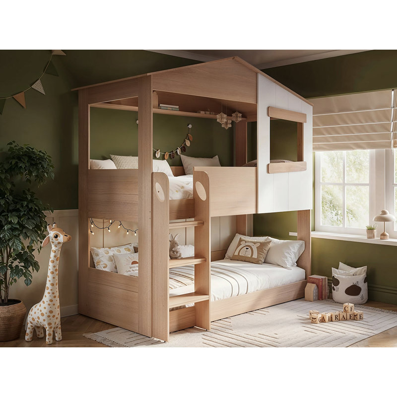 Single (3') Bunk Bed, Oak