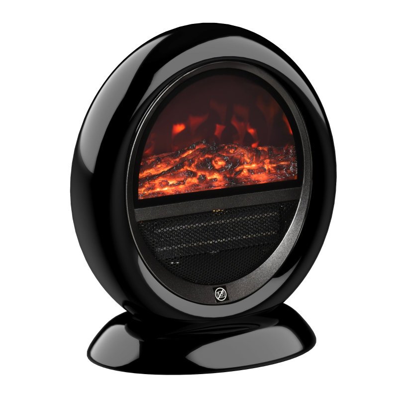 Plastic Electric Tabletop Fireplace with Flame Guard