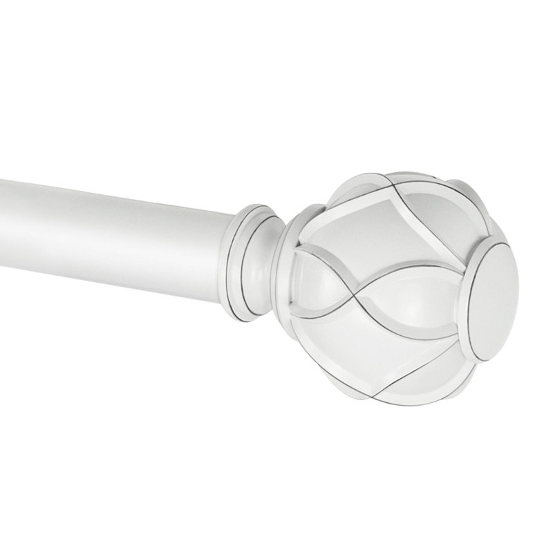 Ballou réglable 1 po, Blanc, 48" - 86"