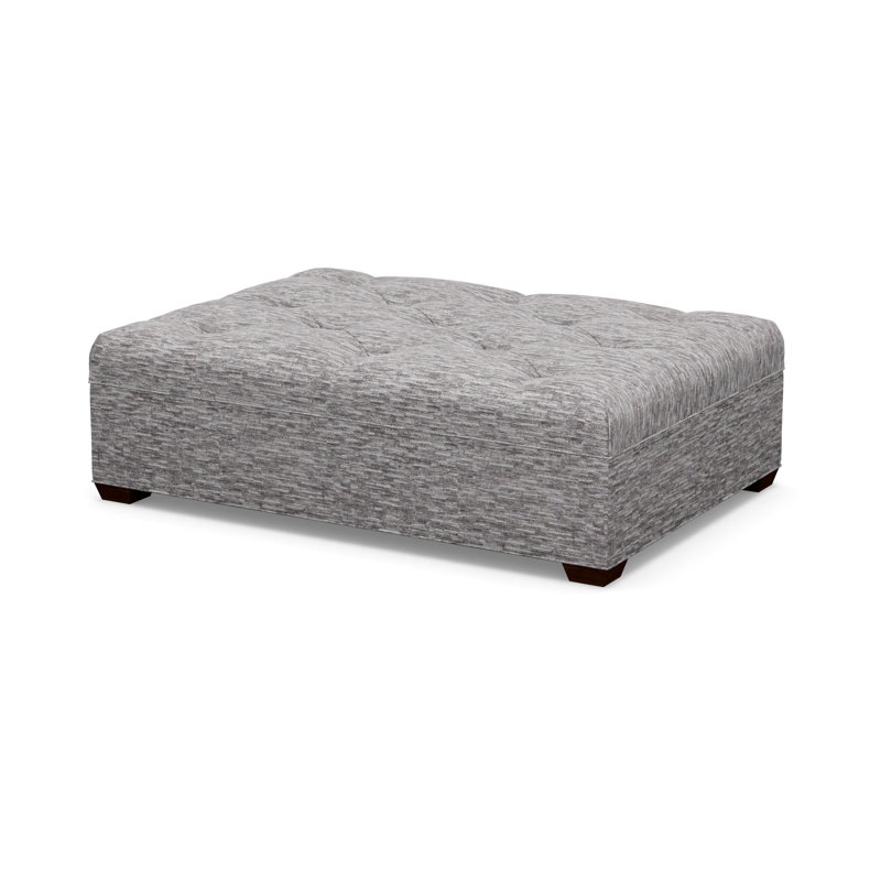 Tufted Ottoman, 8172-81, Walnut