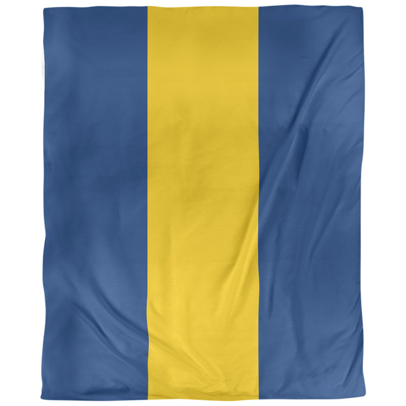  Housse de couette simple Arizona Football Stripes, Housse de couette simple TG, Bleu Oxford / doré