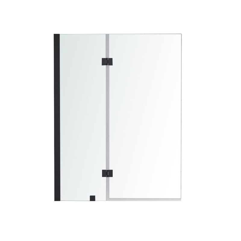 Ensemble de douche rectangulaire encadrée l 42 po x P 1,5 po x H 55 po Zavana