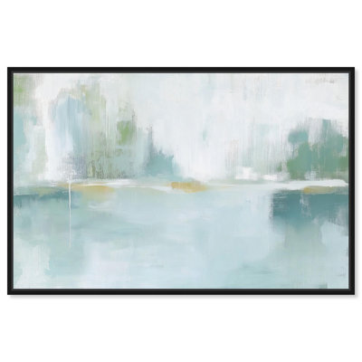 Miroir Aqua Dream I, impressions sur toile par Coastal Abstracts par Art Remedy