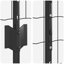 Fence with Post Segment Outdoor Barrier Garden Terrace Divider Boundary-483183764-483183760