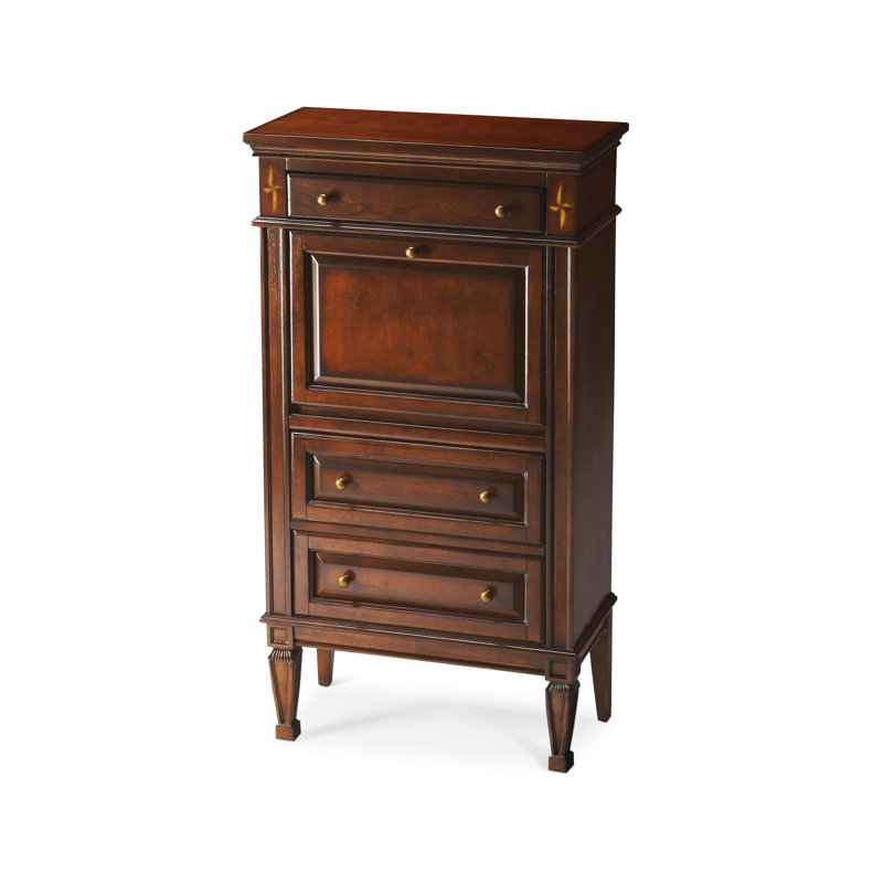 Chubbuck Armoire Desk, Dark Brown