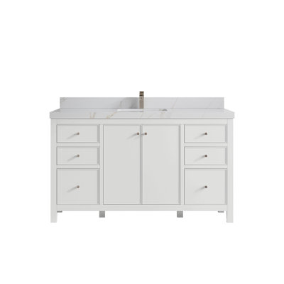 Chicago 60'' Single Bathroom Vanity with Top