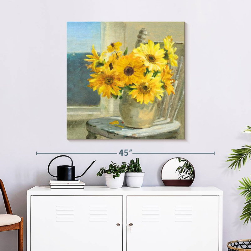 Harnek Sunflowers By The Sea Light, 30" H x 30" W