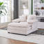 Canapé simple avec 2 coussins décoratifs et un repose-pieds, canapé confortable, canapé à assise profonde-798899028