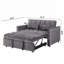 Canapé-lit convertible 3-en-1 avec dossier réglable, sac de rangement et coussins pour une vie moderne et une utilisation efficace de l'espace-1445953540