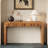 Rustic Console Table with Fluted Drawer Front-1386680953