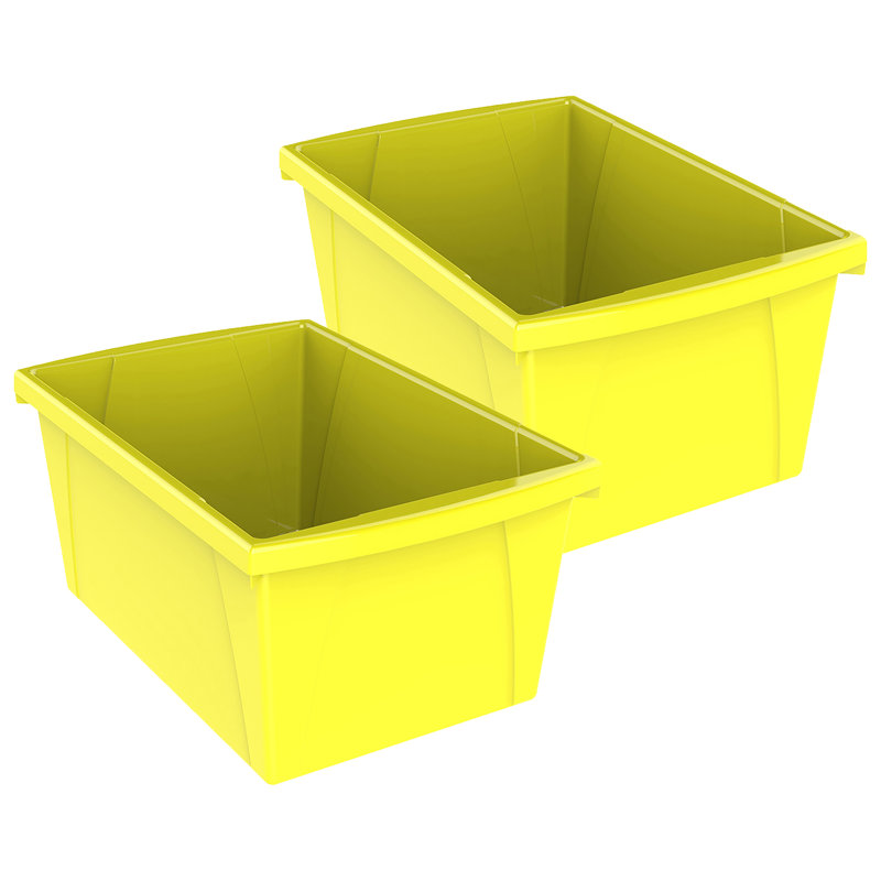 Boîte de rangement Storex, Jaune