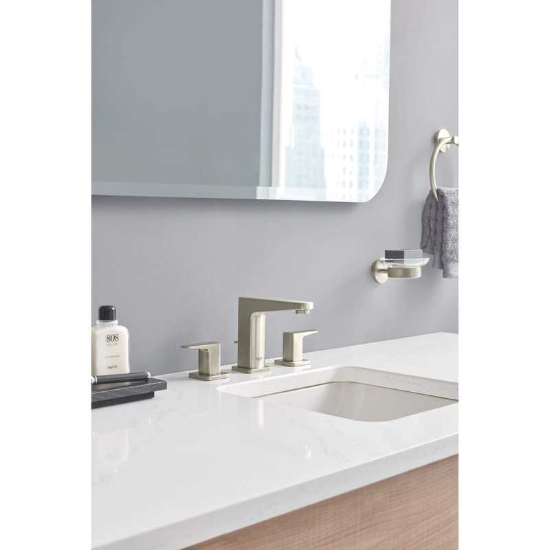 Tallinn Widespread Bathroom Faucet, Brushed Nickel