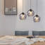 Lustre suspendu moderne en cristal 3 lumières