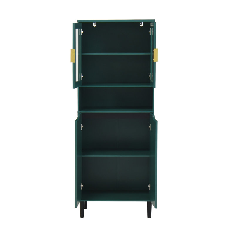 Armoire de rangement 4 portes, Vert