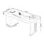 Bureau rectangulaire à 6 tiroirs en pierre grise + bois manufacturé + cuir en microfibre + acier inoxydable-795131253-795131250