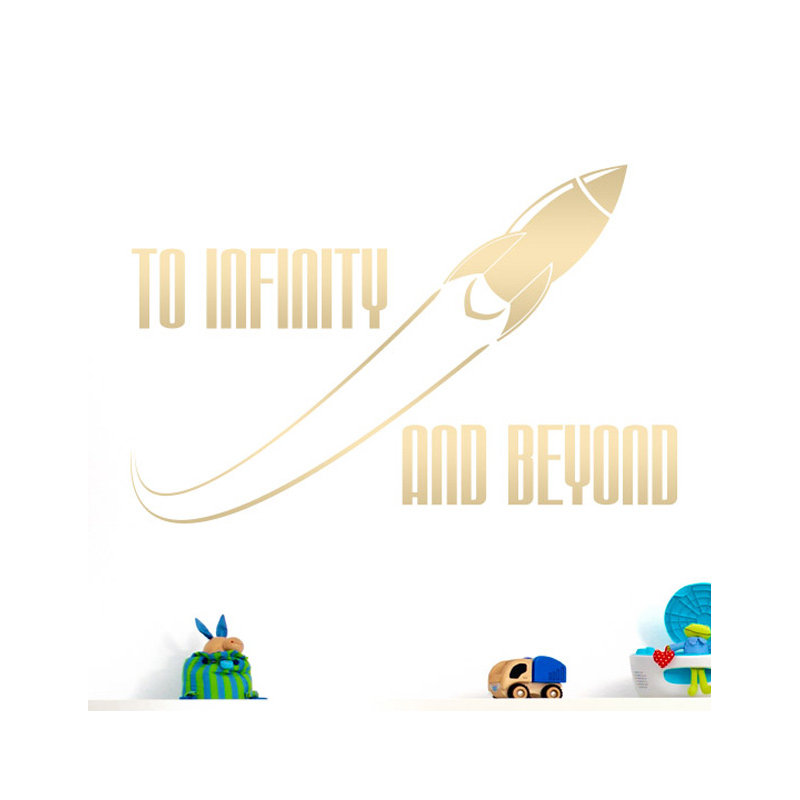 Wall Decal, Shiny Gold, Large