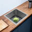 Évier de cuisine rectangulaire encastré en acier inoxydable moderne et minimaliste Modern-123259424